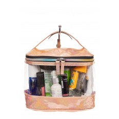 На фото 2 - Непромокаемая сумка-косметичка для бассейна, цвет персиковый