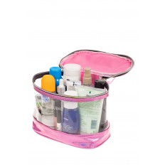 На фото 3 - Непромокаемая сумка-косметичка для бассейна, цвет ярко-розовый