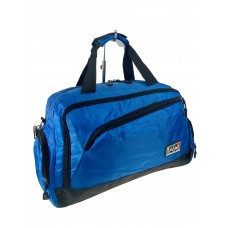 На фото 1 - Дорожная сумка из текстиля , цвет голубой