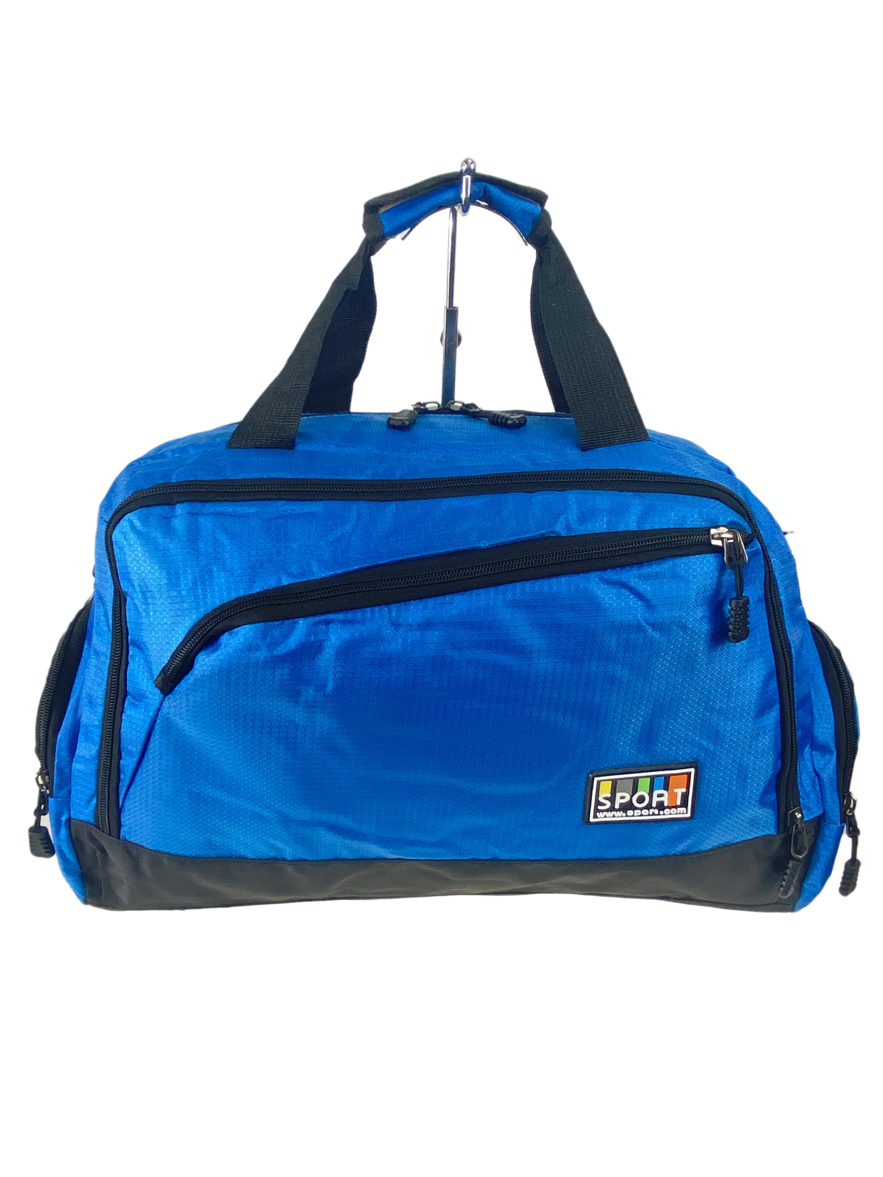 На фото 2 - Дорожная сумка из текстиля , цвет голубой