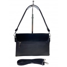 На фото 2 - Женская сумка клатч из натуральной замши и искусственной кожи, цвет черный