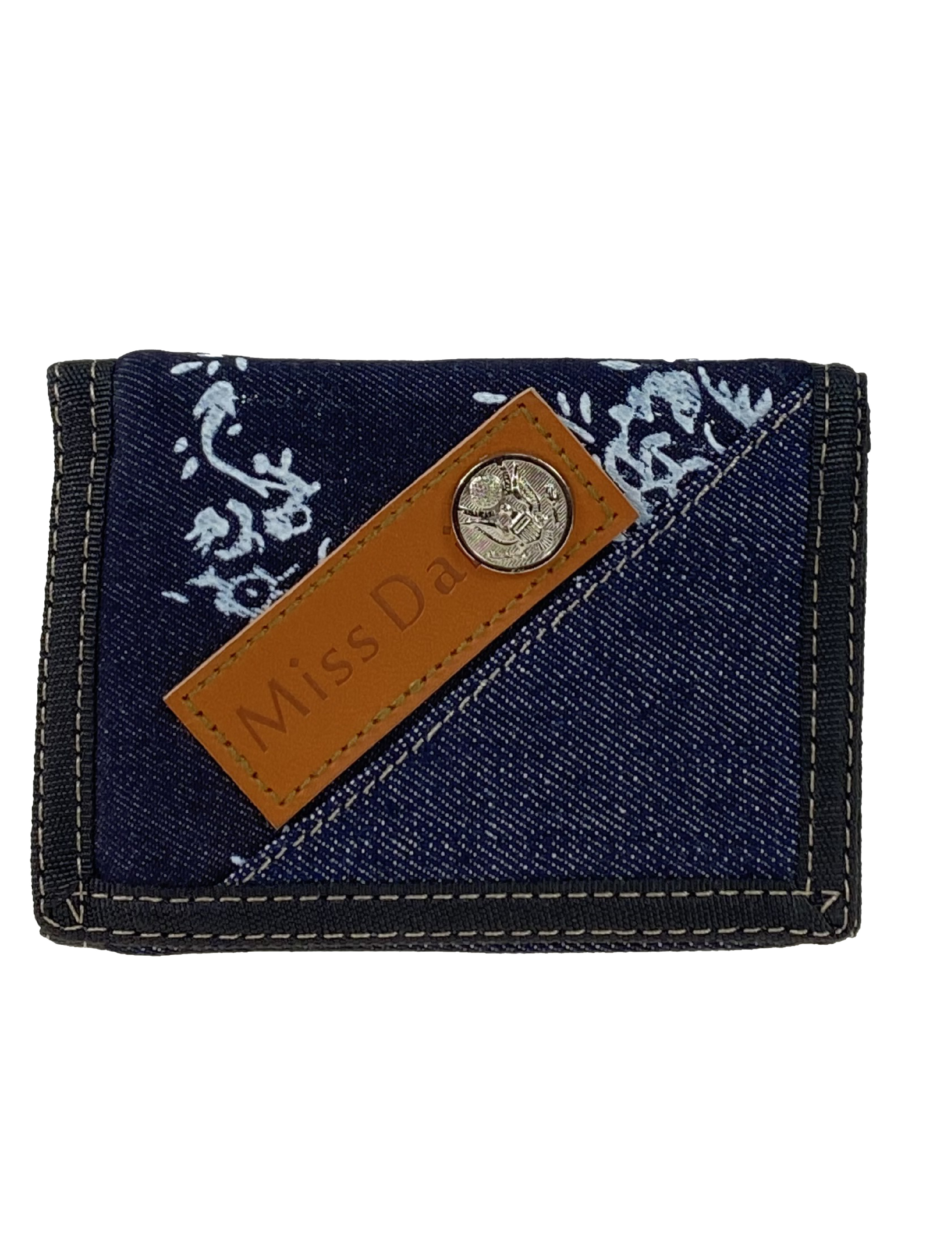 На фото 1 - Джинсовый кошелёк, мультицвет