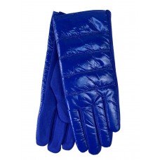 На фото 1 -  Теплые женские перчатки, цвет ярко синий