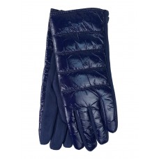 На фото 1 -  Теплые женские перчатки, цвет синий