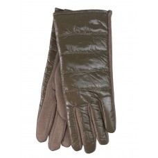 На фото 1 -  Теплые женские перчатки, цвет коричневый