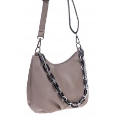 На фото 3 - Женская сумка из искусственной кожи, цвет серо-коричневый
