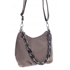 На фото 3 - Женская сумка из искусственной кожи, цвет  бежево-коричневый