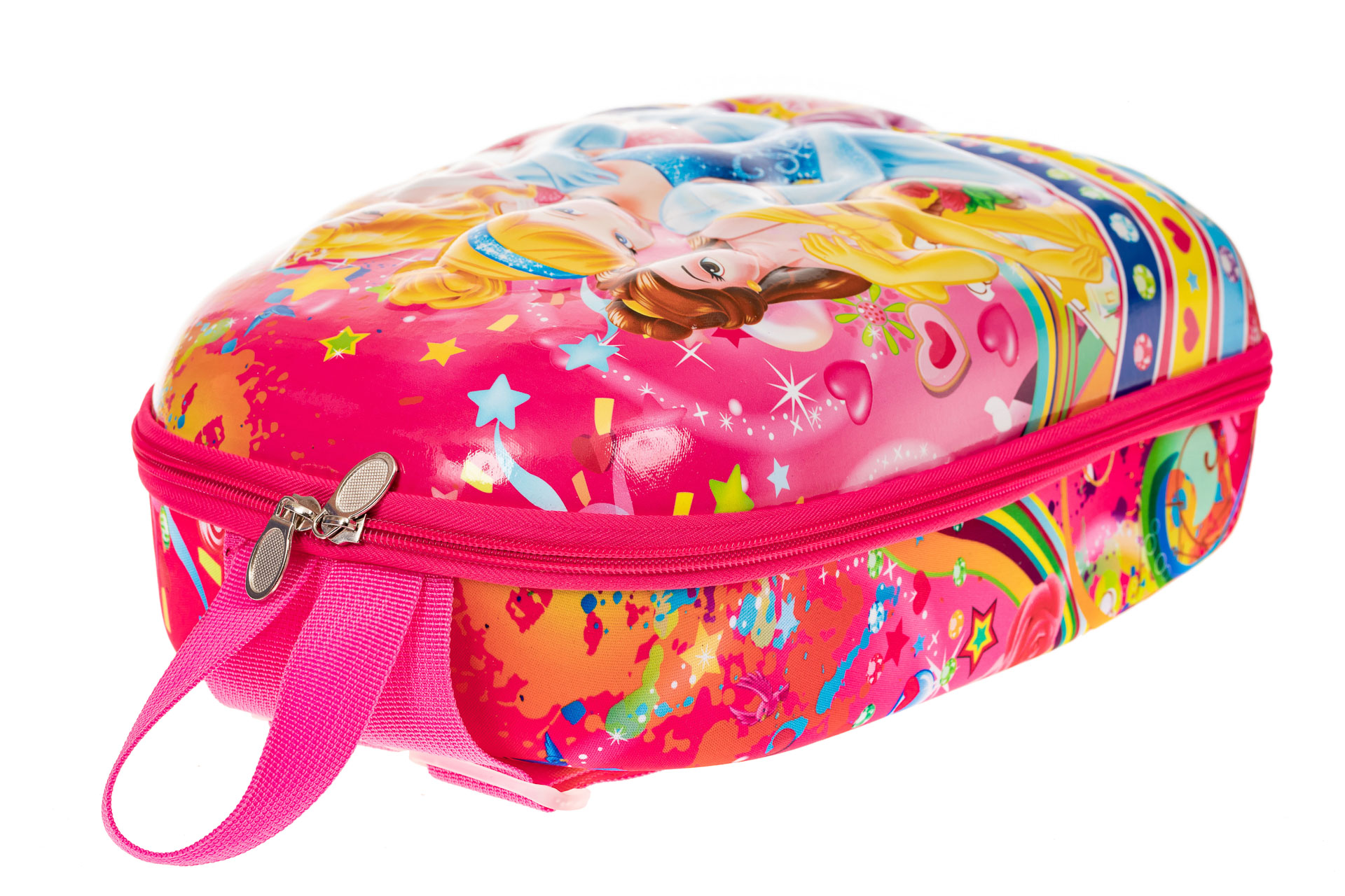 На фото 3 - Детский рюкзак с пластиковой вставкой, цвет розовый