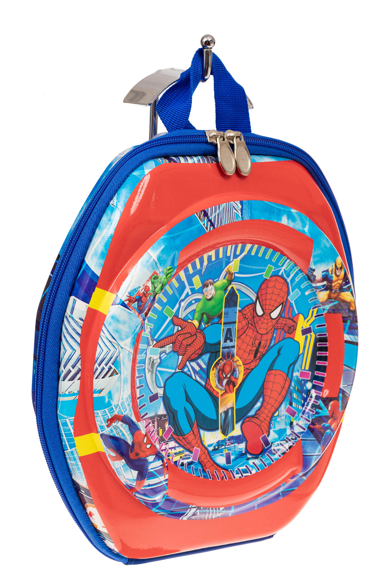 На фото 1 - Маленький детский рюкзачок с ярким дизайном, цвет синий