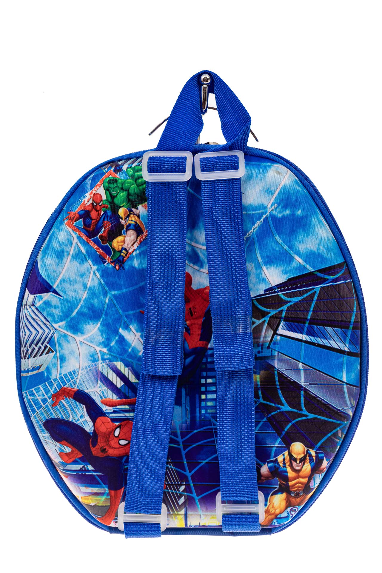 На фото 2 - Маленький детский рюкзачок с ярким дизайном, цвет синий