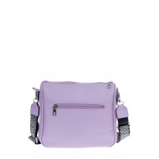На фото 3 - Женская сумка из искусственной кожи, цвет фиолетовый