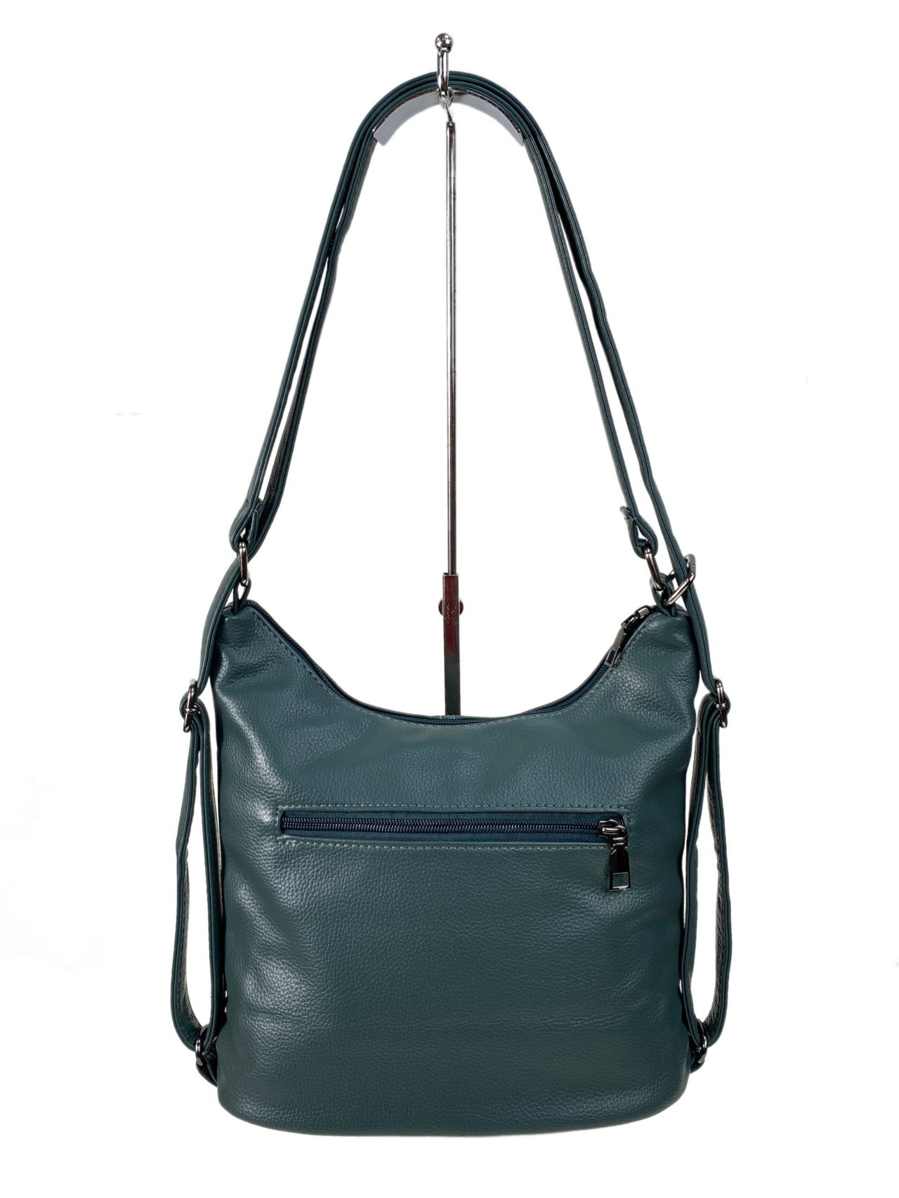На фото 2 - Женская сумка из искусственной кожи цвет зеленый