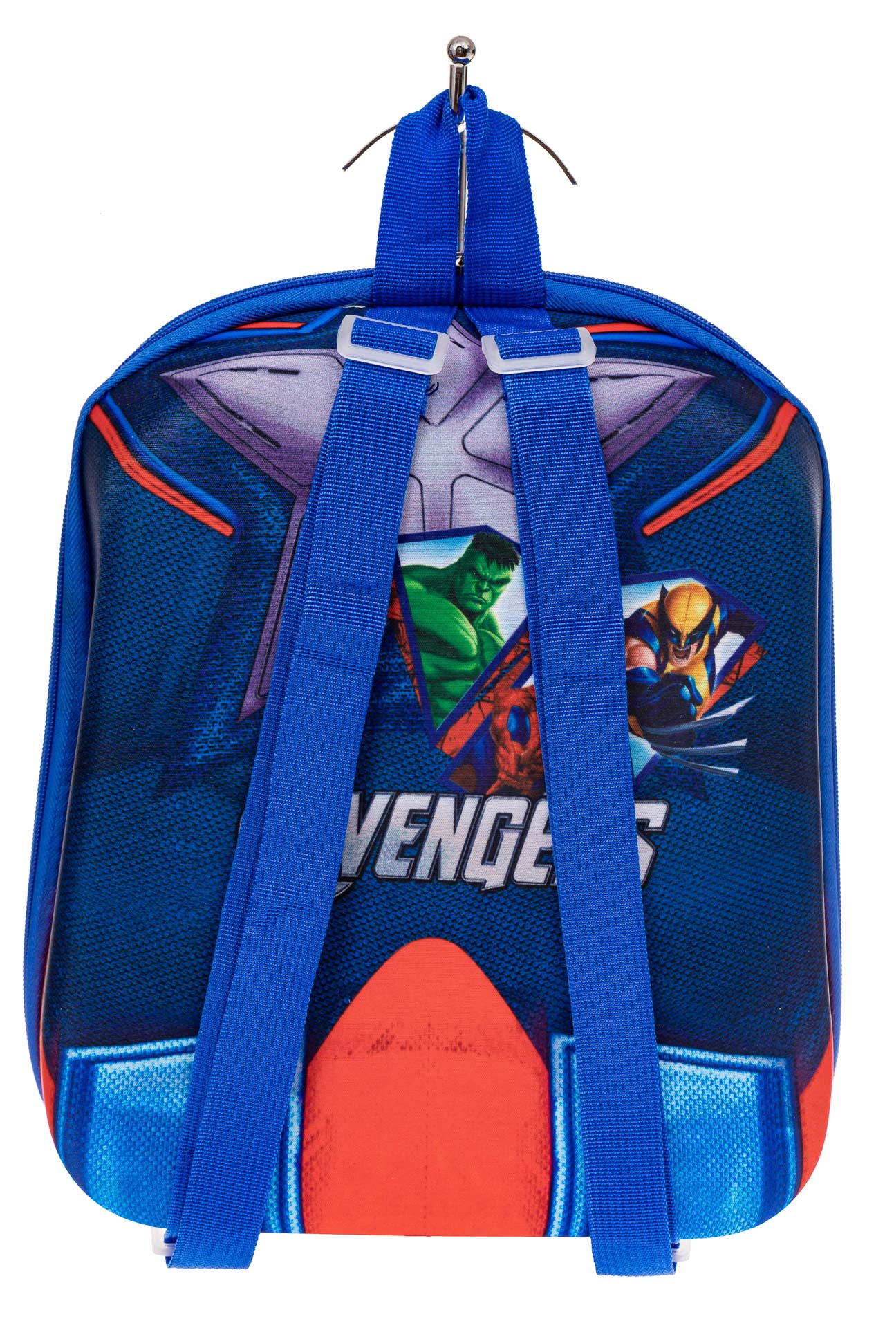На фото 2 - Детский рюкзак с пластиковой вставкой, цвет синий