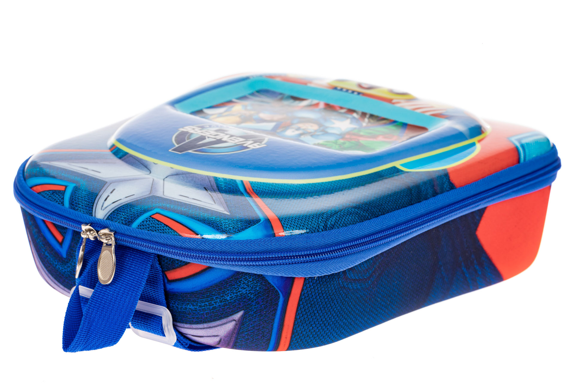 На фото 3 - Детский рюкзак с пластиковой вставкой, цвет синий