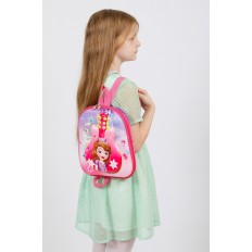 На фото 4 - Плоский детский рюкзачок, цвет розовый с фиолетовым