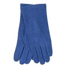 На фото 1 - Женские демисезонные перчатки из хлопка, цвет голубой
