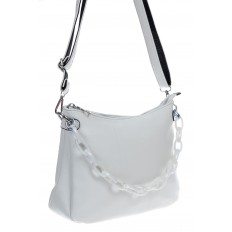 На фото 2 - Женская сумка кросс-боди из искусственной кожи, цвет белый