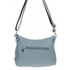 На фото 3 - Женская сумка кросс-боди из искусственной кожи, цвет голубой