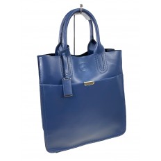 На фото 3 - Женская сумка из натуральной кожи, цвет ярко синий