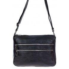 На фото 2 -  Женская классическая сумка из искусственной кожи, цвет черный