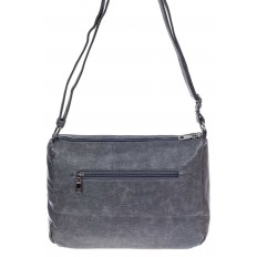 На фото 3 -  Женская классическая сумка из искусственной кожи, цвет темно серый