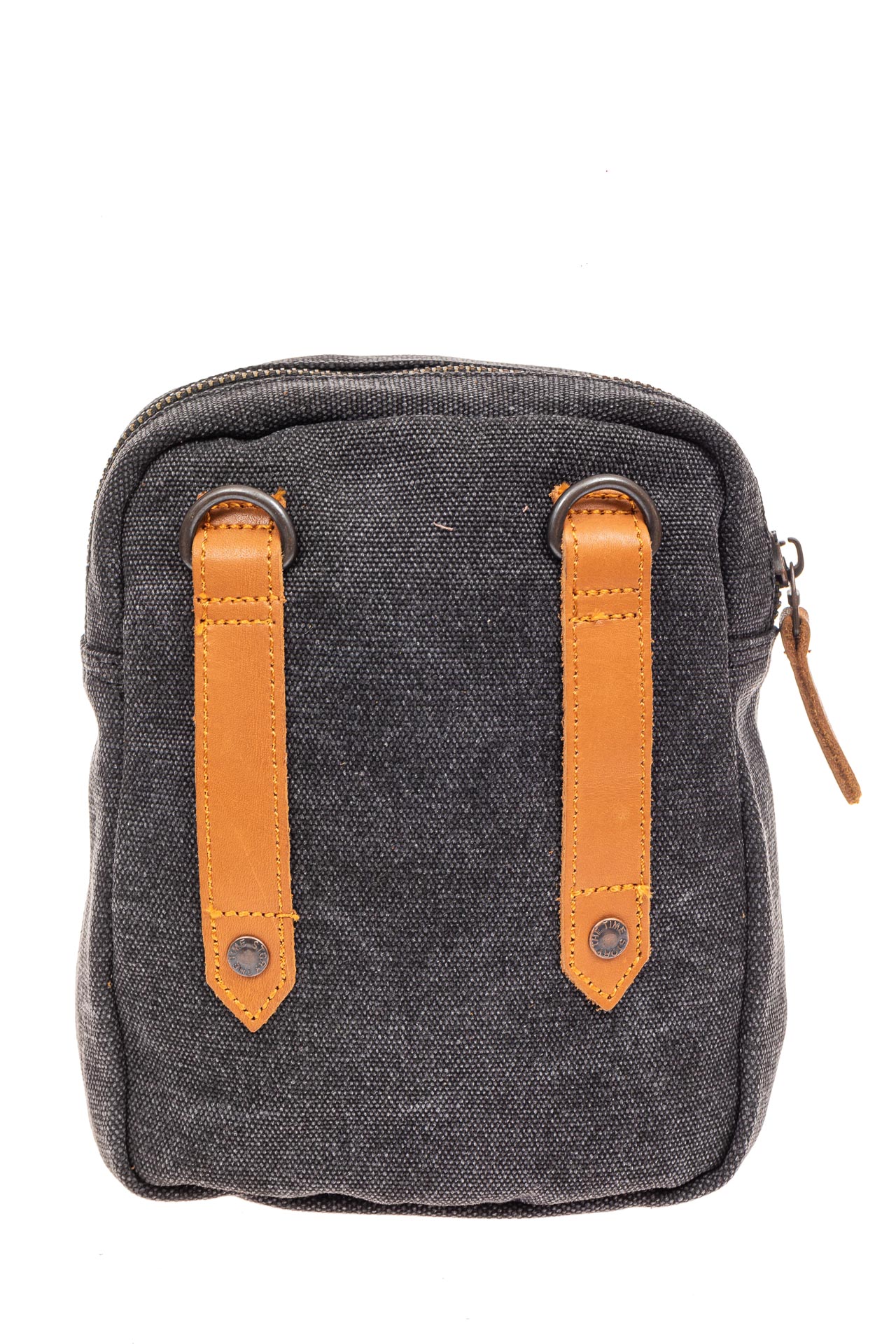 На фото 3 - Маленькая мужская сумка через плечо или на пояс, цвет серый