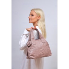 На фото 1 - Женская сумка из искусственной кожи, цвет темно розовый
