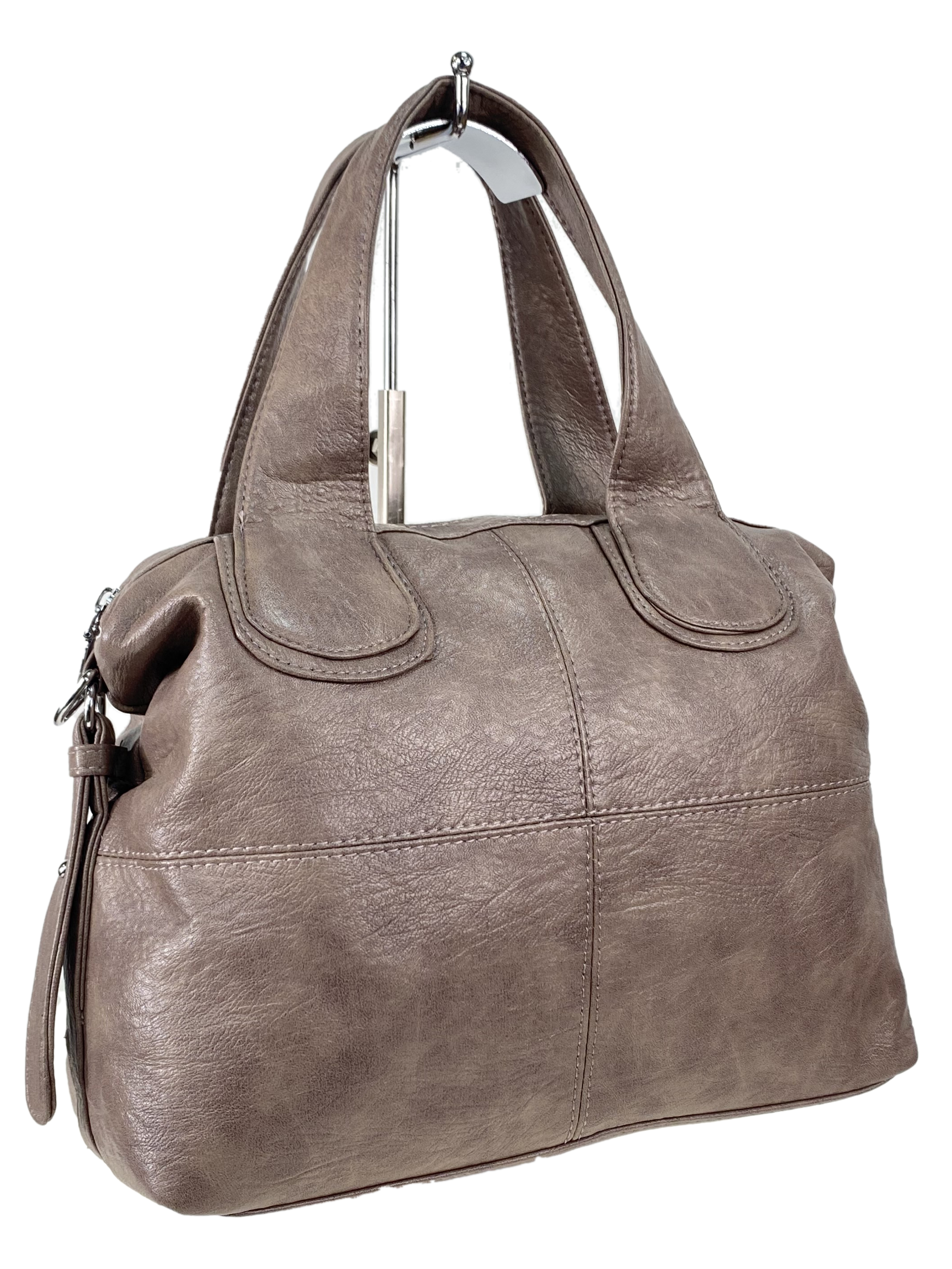 На фото 3 - Женская сумка из искусственной кожи, цвет хаки