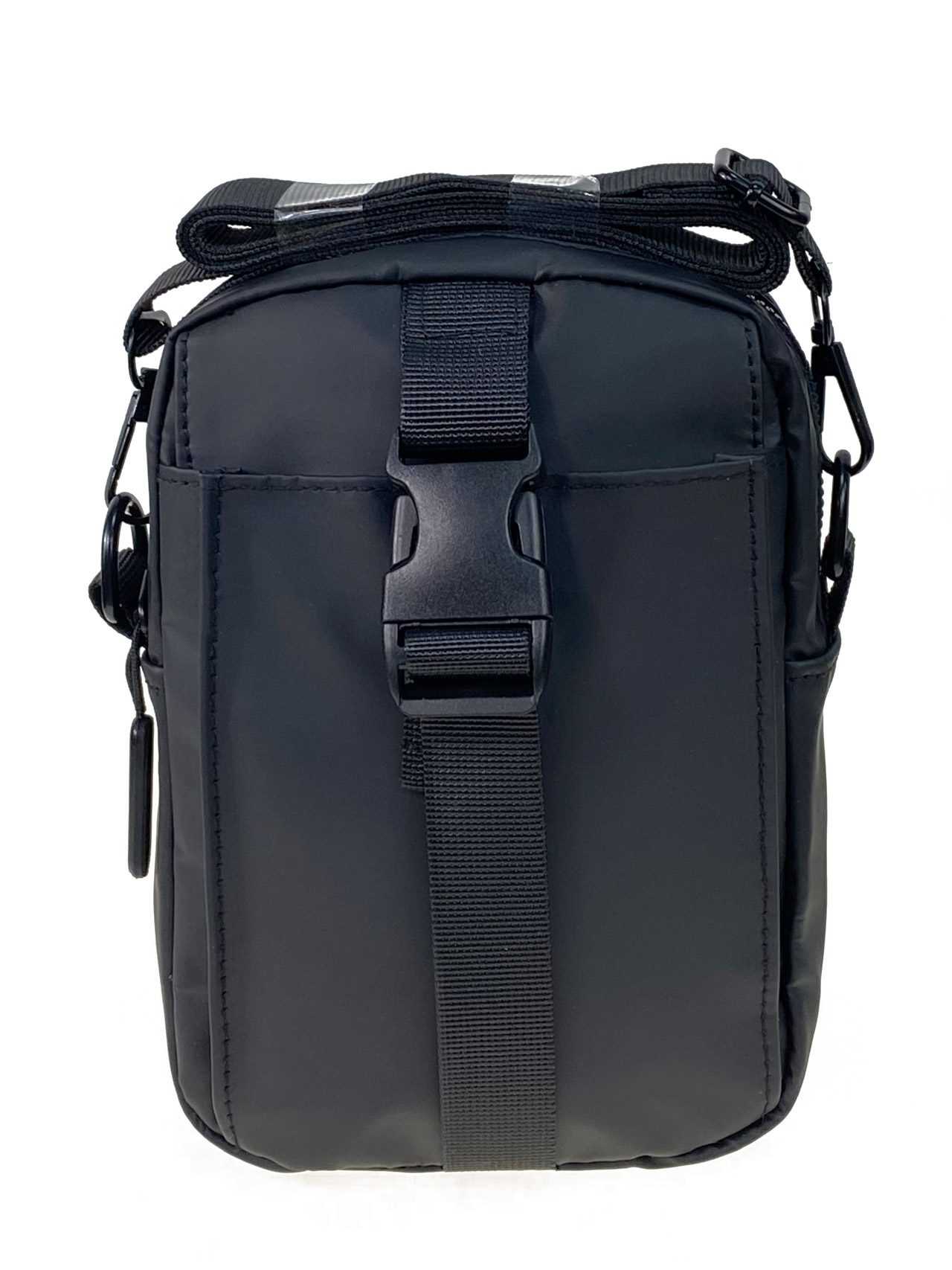 На фото 1 - Повседневная мужская сумка из текстиля цвет черный