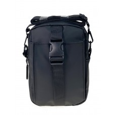 На фото 1 - Повседневная мужская сумка из текстиля цвет черный