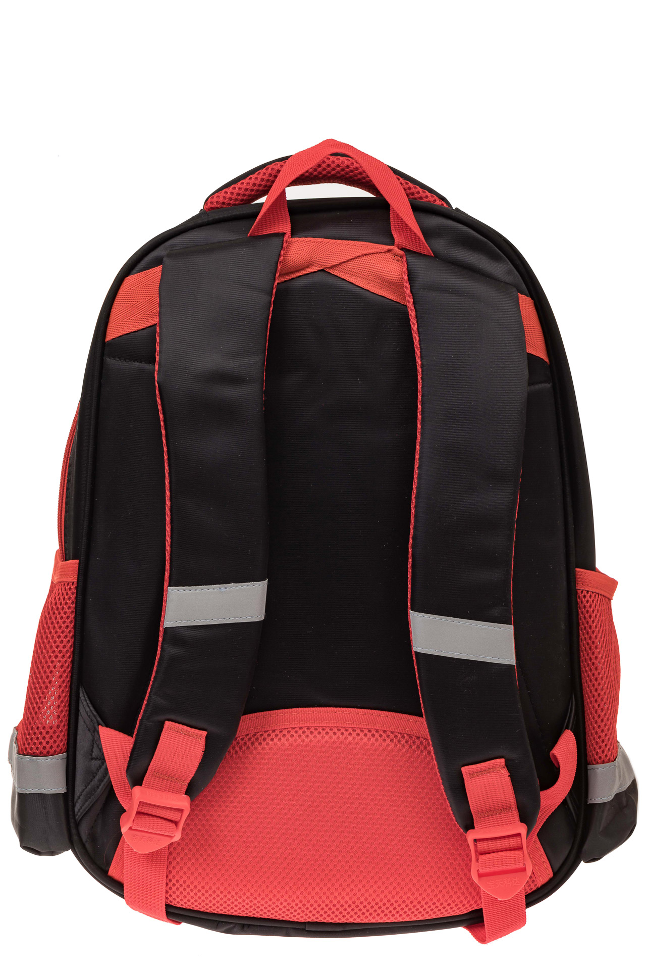 На фото 2 - Детский рюкзак для школы с принтом, цвет красный