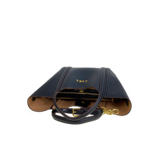 На фото 2 - Женская сумка из искусственной кожи, цвет черный