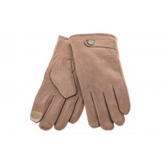 На фото 2 - Классические зимние перчатки мужские, цвет бежевый