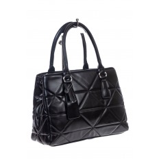 На фото 3 - Классическая женская сумка из искусственной кожи,цвет черный