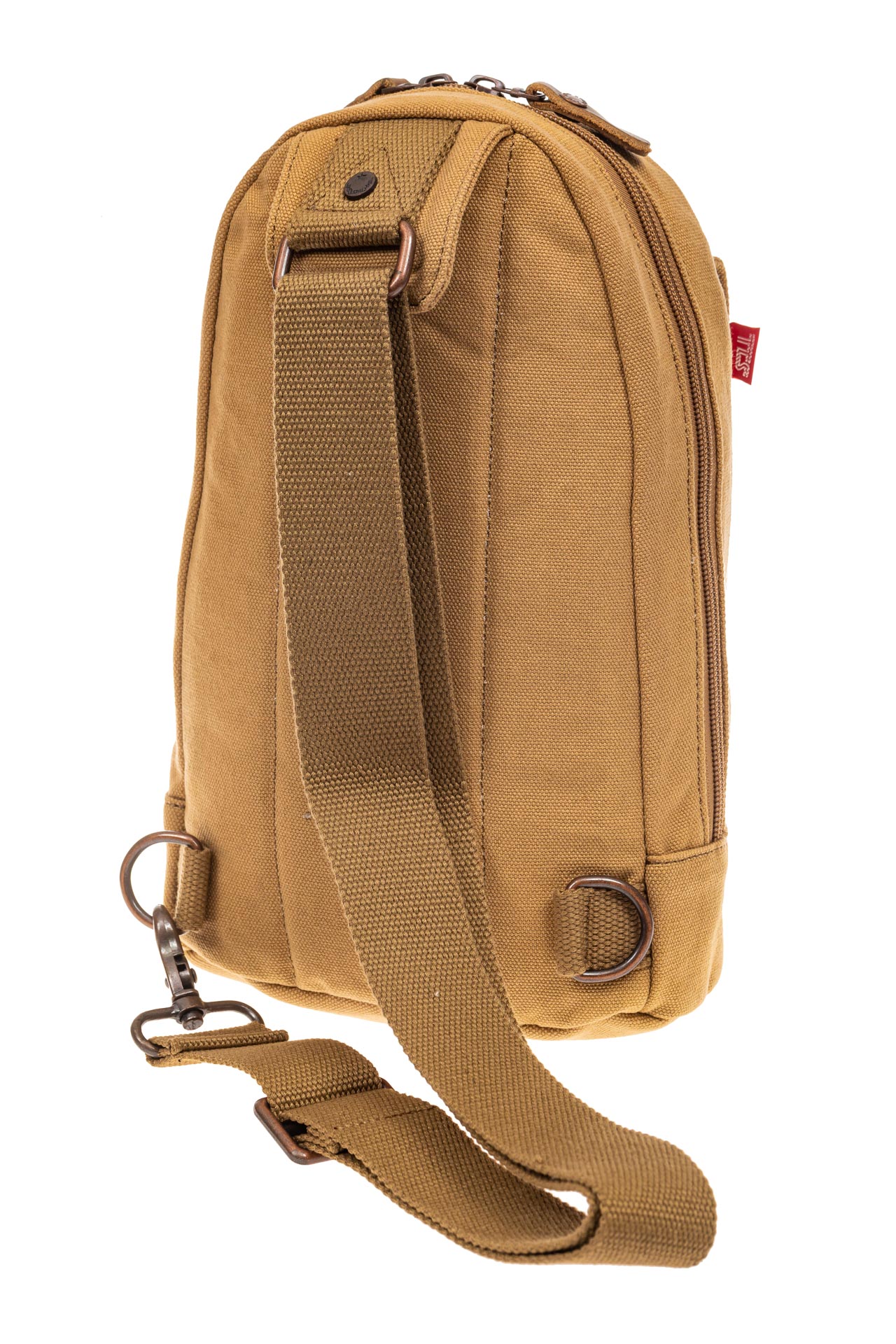 На фото 3 - Слинг-рюкзак для мужчин, цвет песочный
