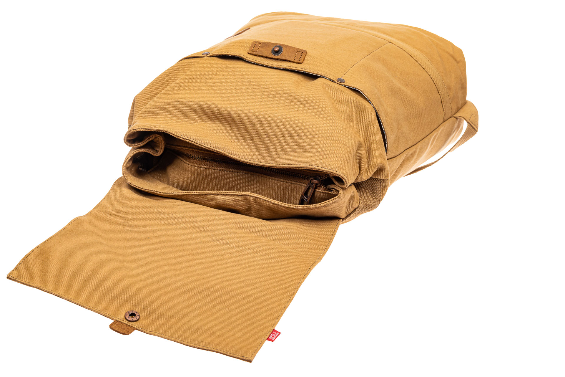 На фото 4 - Городской рюкзак мужской из джинсы, цвет песочный