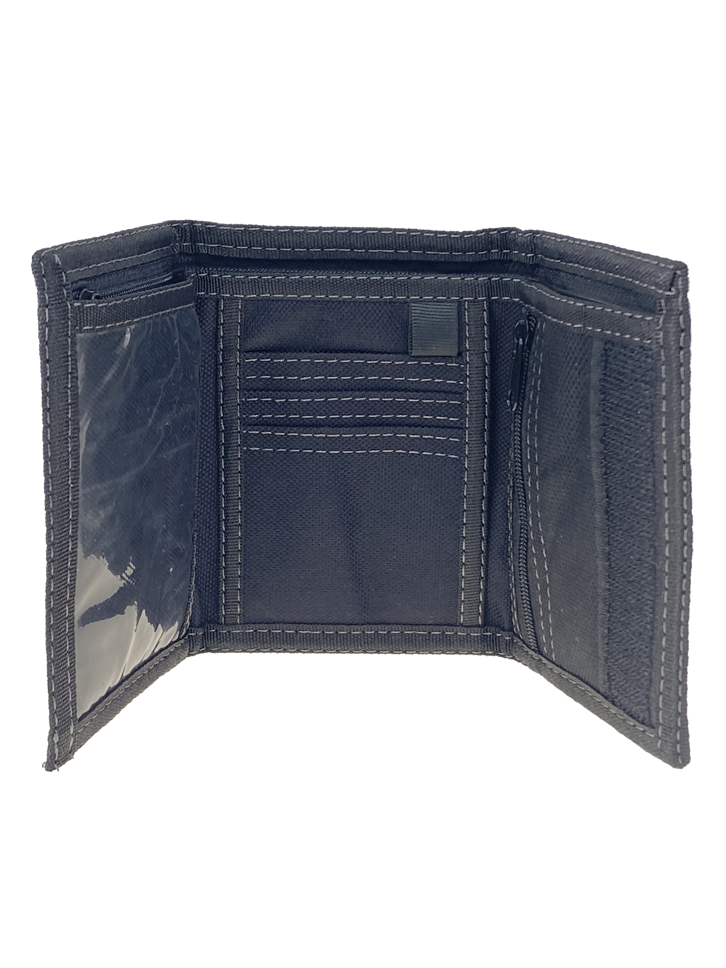 На фото 2 - Мужской джинсовый кошелёк, цвет чёрный