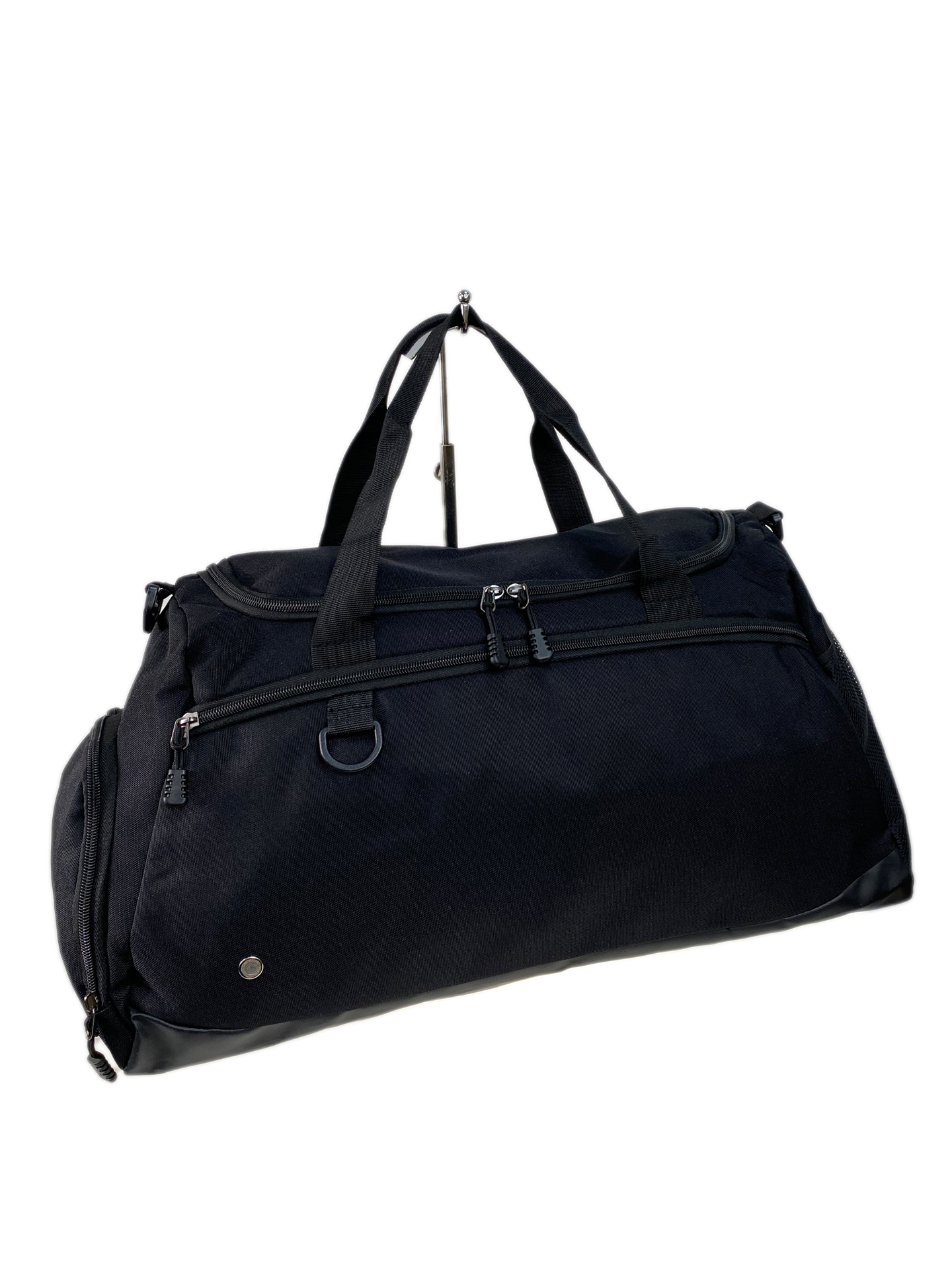 На фото 1 -  Дорожная сумка из текстиля цвет черный