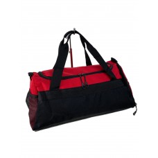 На фото 1 -  Дорожная сумка из текстиля цвет красный