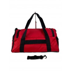 На фото 2 -  Дорожная сумка из текстиля цвет красный