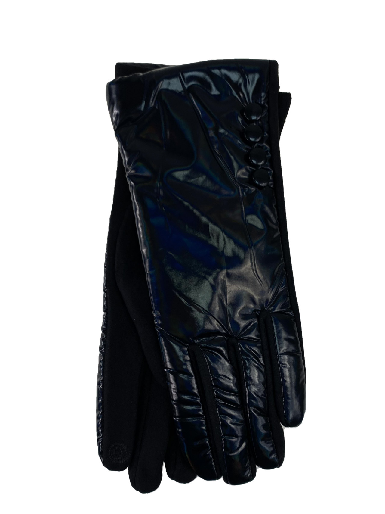 На фото 1 - Элегантные демисезонные перчатки, цвет черный