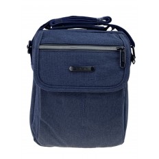 На фото 2 - Мужская сумка  из текстиля, цвет синий