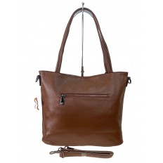 На фото 3 - Женская сумка из натуральной кожи, цвет  коричневый