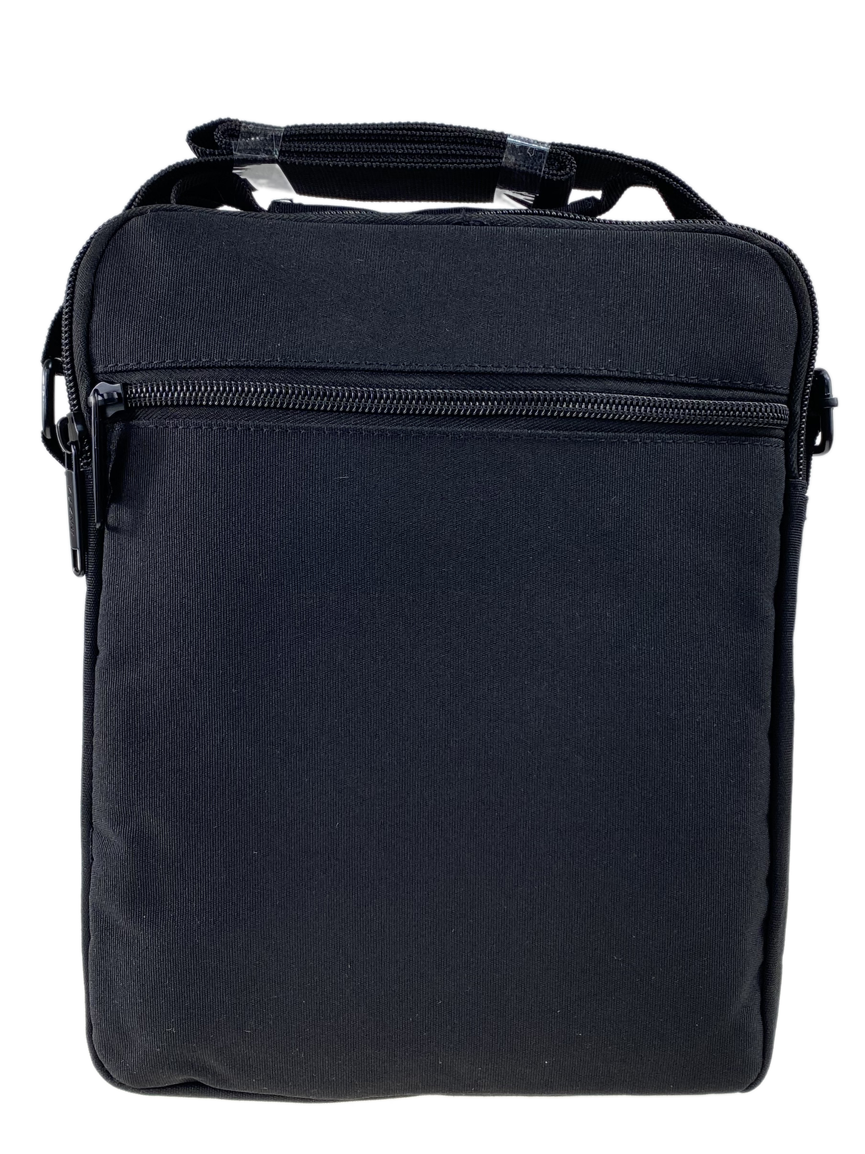 На фото 3 - Мужская сумка  из текстиля, цвет чёрный