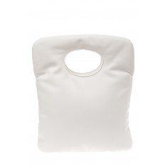 На фото 2 - Дутая сумка женская эко-кожи, белая