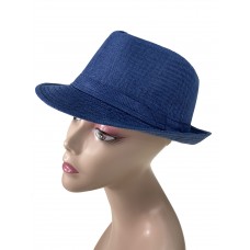 На фото 1 - Шляпа, цвет синий