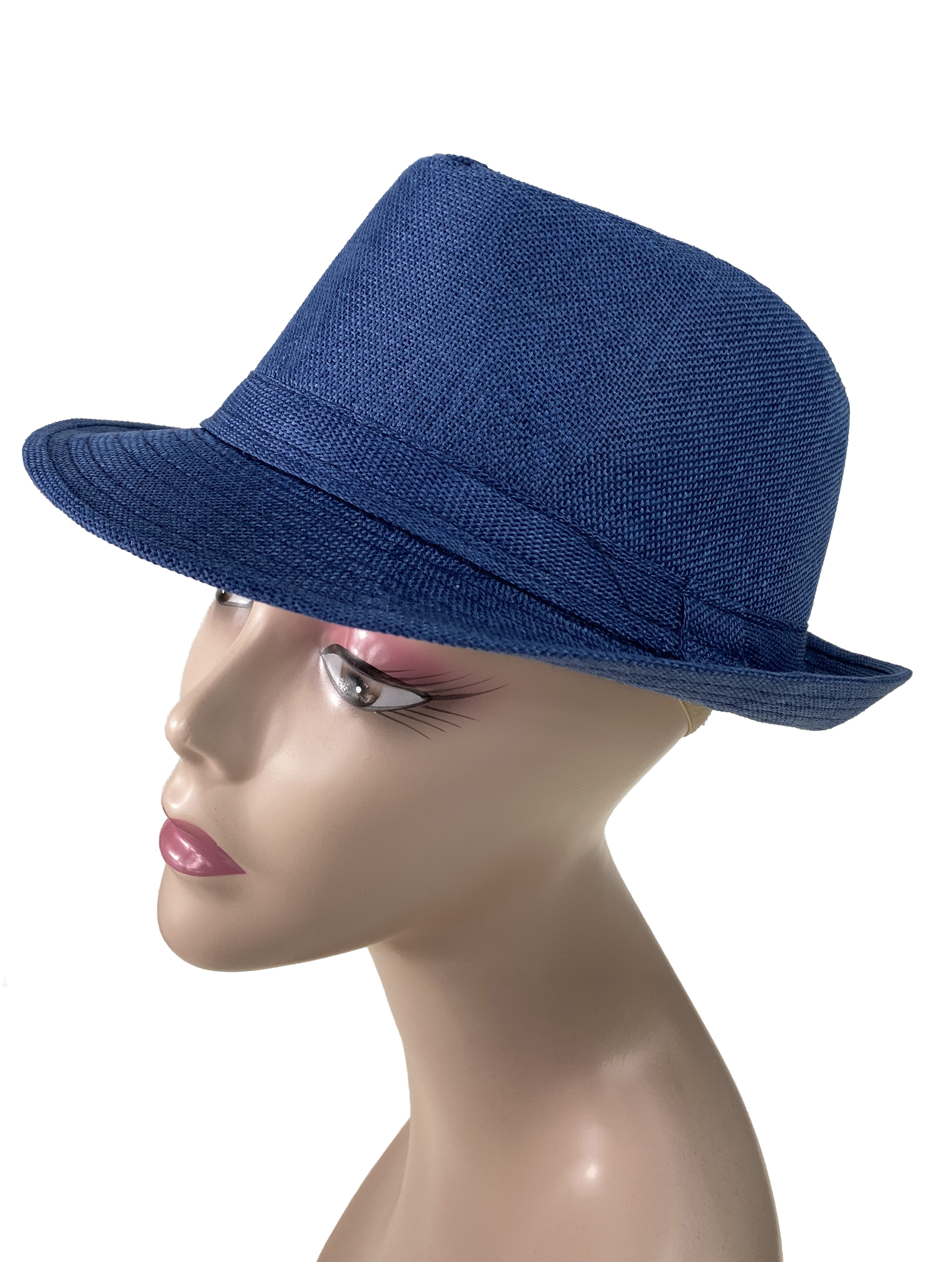 На фото 1 - Шляпа, цвет синий