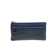 На фото 1 - Ключница из натуральной кожи, цвет синий На фото 1 - Ключница из натуральной кожи, цвет синий