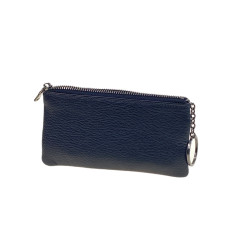 На фото 2 - Ключница из натуральной кожи, цвет синий На фото 2 - Ключница из натуральной кожи, цвет синий