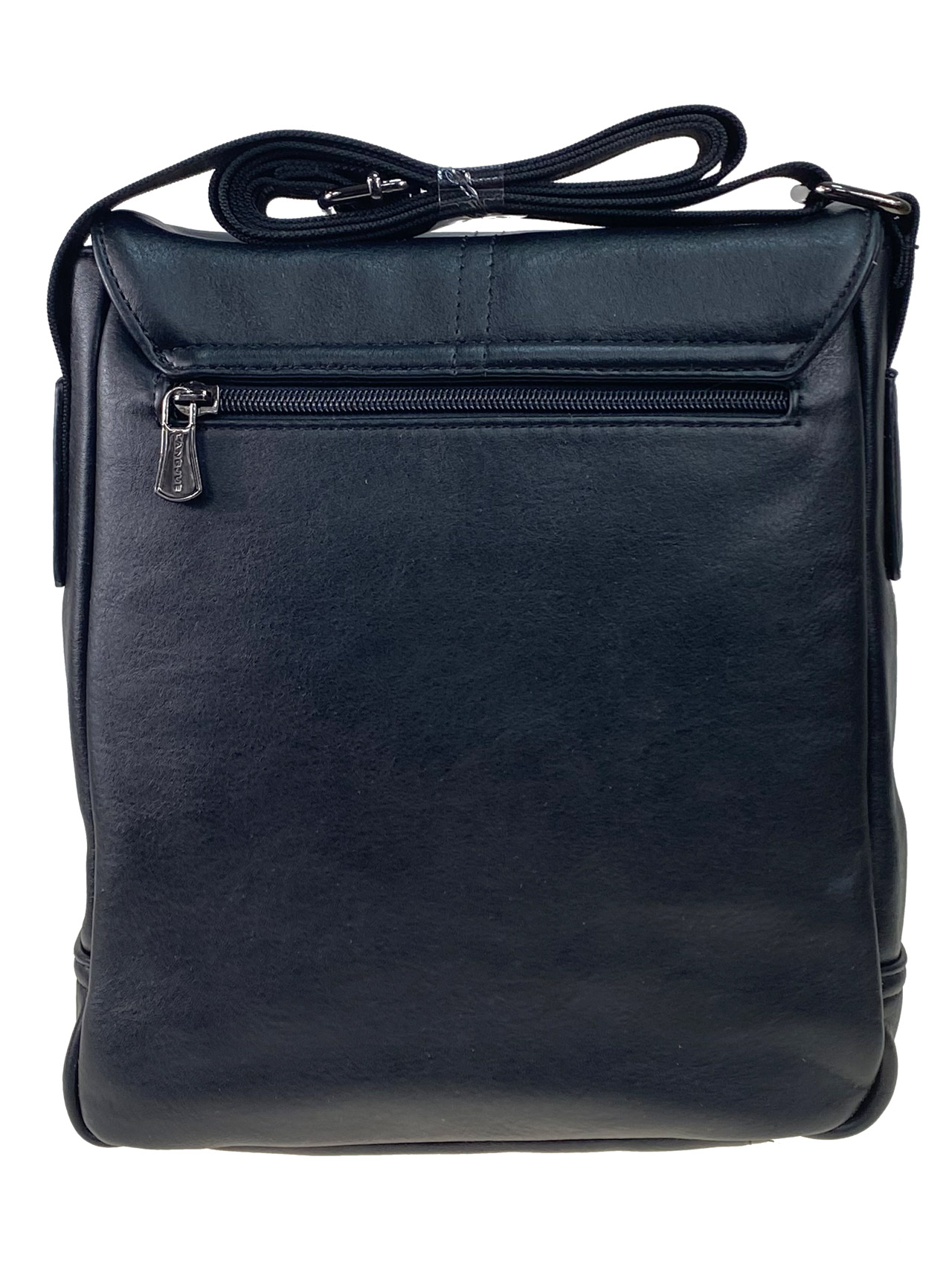 На фото 2 - Мужская сумка из натуральной кожи, цвет черный